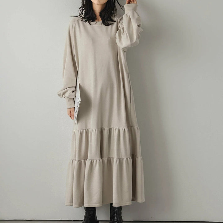 Femme Cozy Gestufter Sweatshirtkjole Stilla