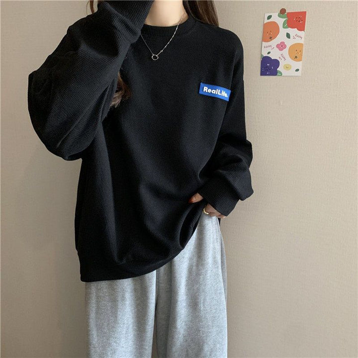 Femme Blødt Vaffelstrik Sweatshirt Stilla
