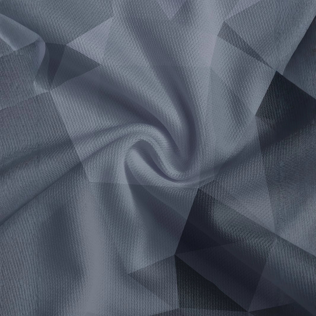 Herrer poloshirt med moderne 3D-trekant design Stilla