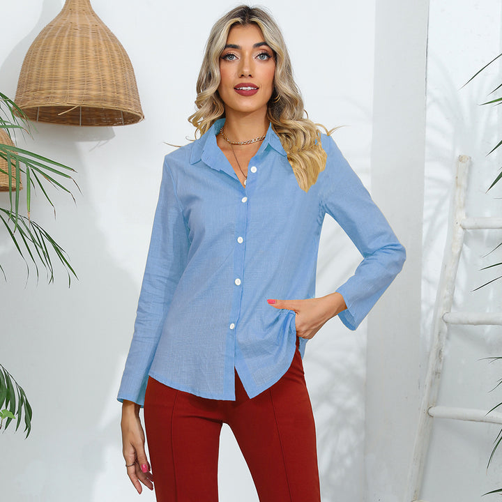 Kvinders elegante og afslappede bluse top med korte ærmer Stilla
