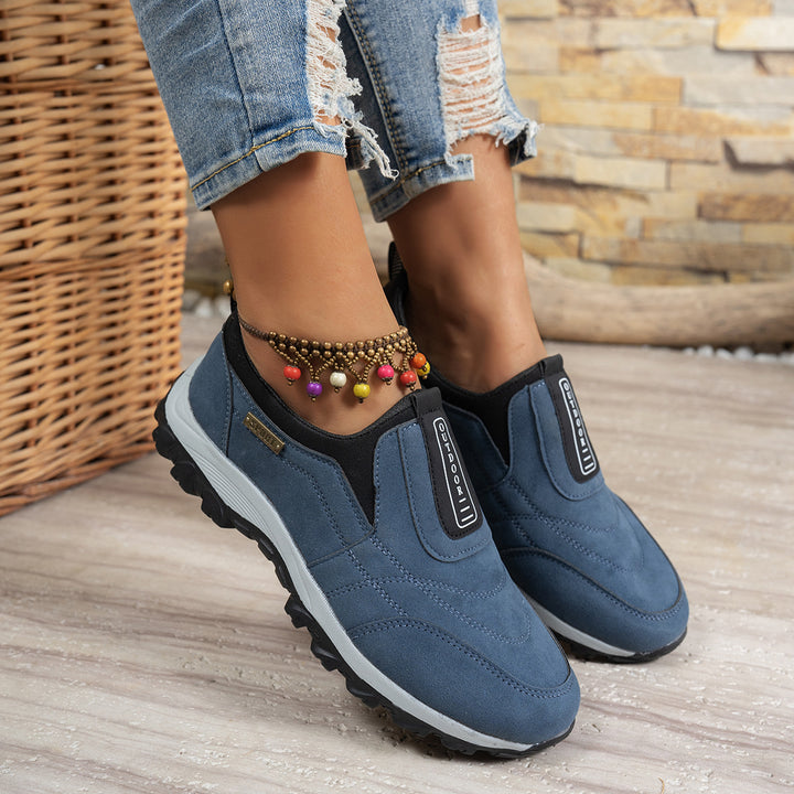 Dame Sporty Slip-On Sko med skridsikker sål og åndbart overdækning Stilla