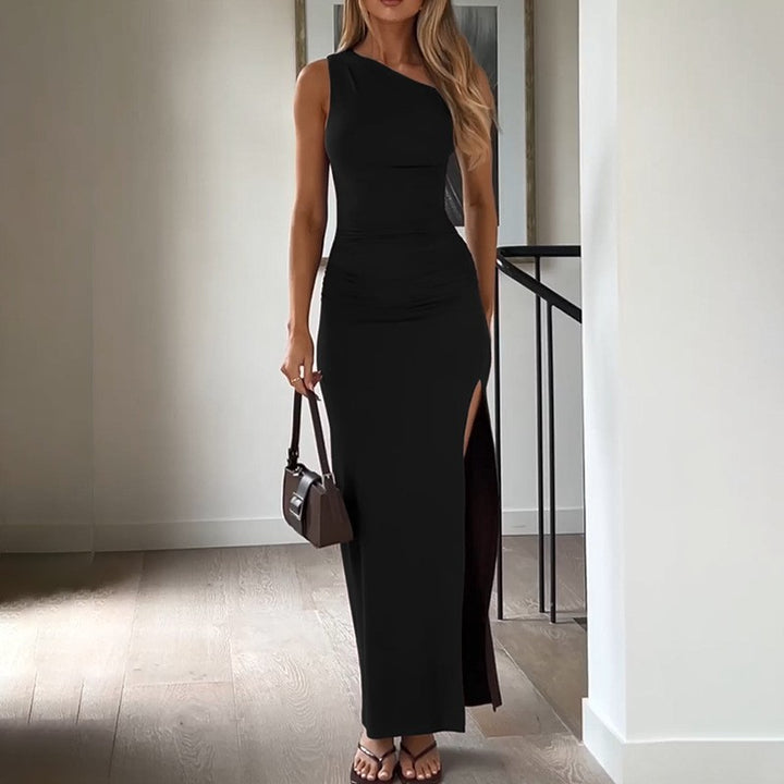 Damer asymmetrisk One-Shoulder Maxikjole Stilla