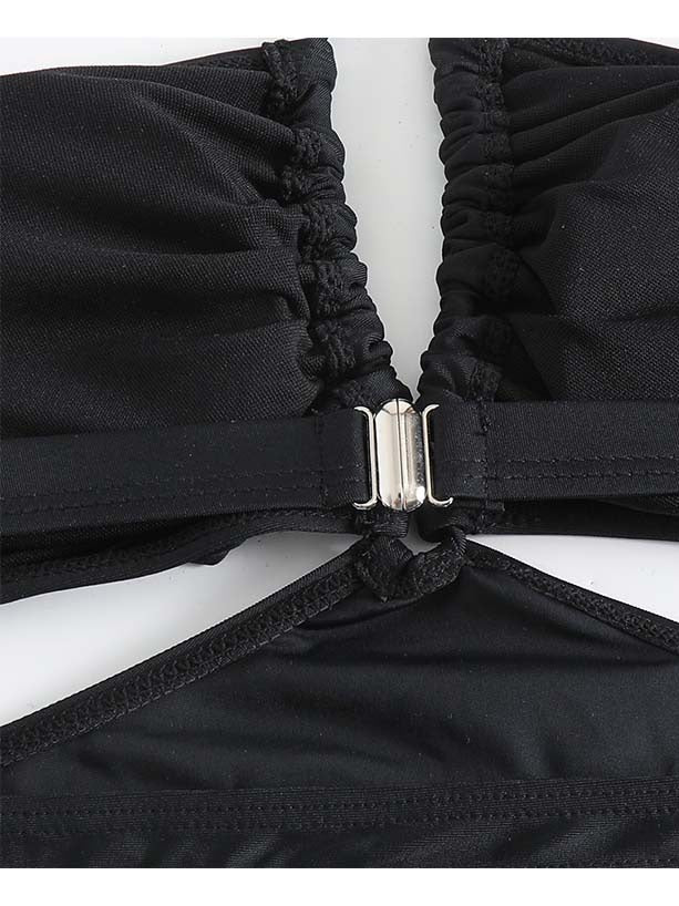 Dame Push-Up Bandeau Bikini Sæt Stilla