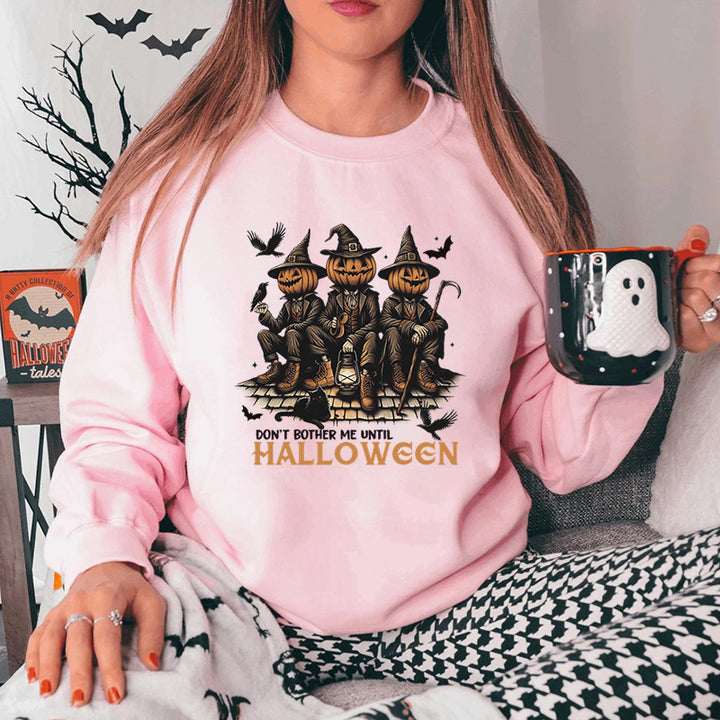 Kvinders sweatshirt med sæsonbestemt Halloween-motiv og afslappet pasform Stilla