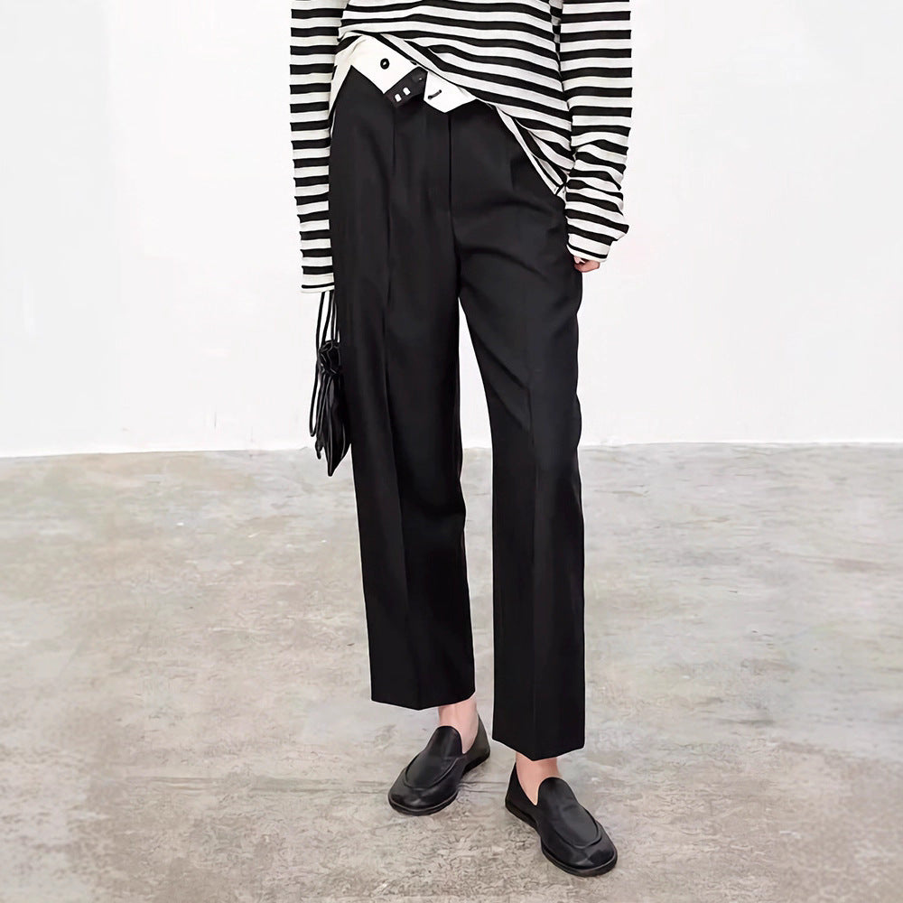 Dame Oversized Strik Sweater med Høj Krave Stilla