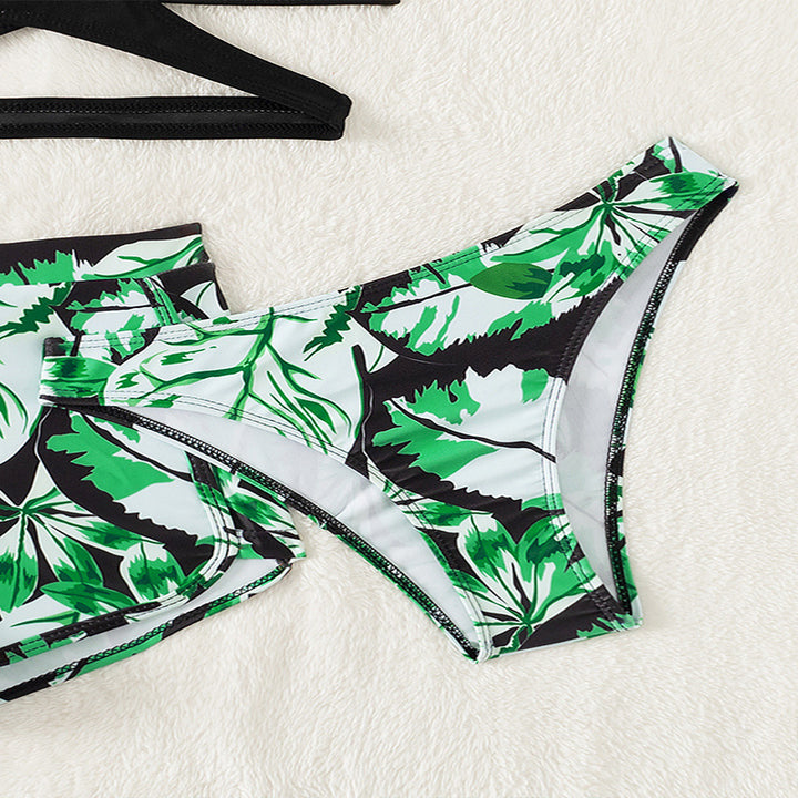 Dame bikini sæt med sexy kryds-ryg design og trendy shorts Stilla