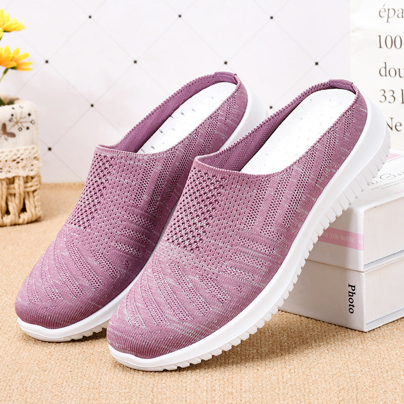 Femme Slip-On Komfort Sneakers med strækbar strikdesign Stilla