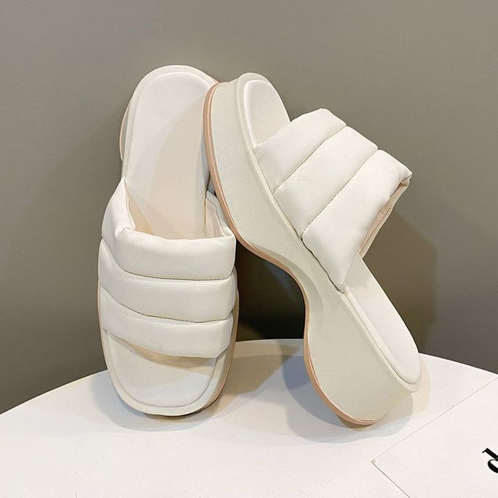 Dame Komfortable Plüsch-sandaler med ergonomisk design og skridsikker sål Stilla