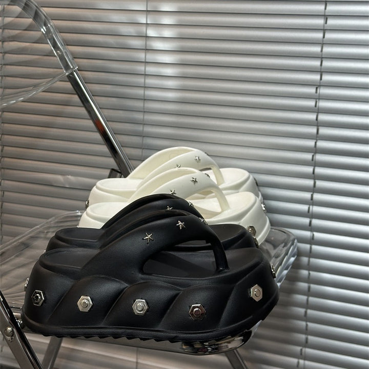 Dame Modiske Clogs med unikke Metalaccenter Stilla