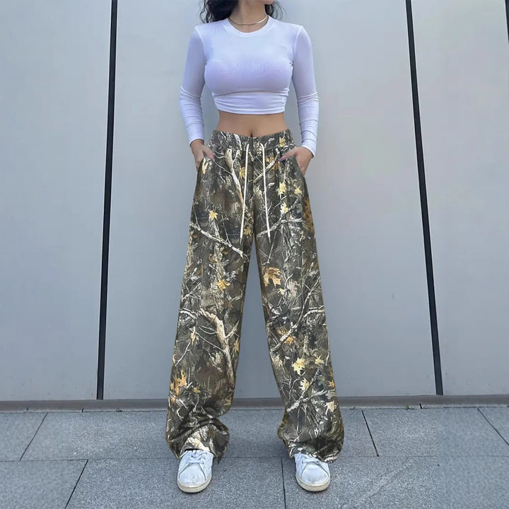 Dame Camouflage Relaxed Fit Jogger-bukser Stilla