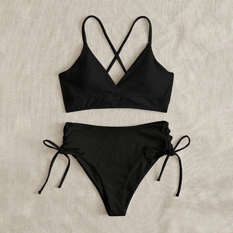 Dame trekants-bikini i moderne pakke design med justerbare snore Skovae