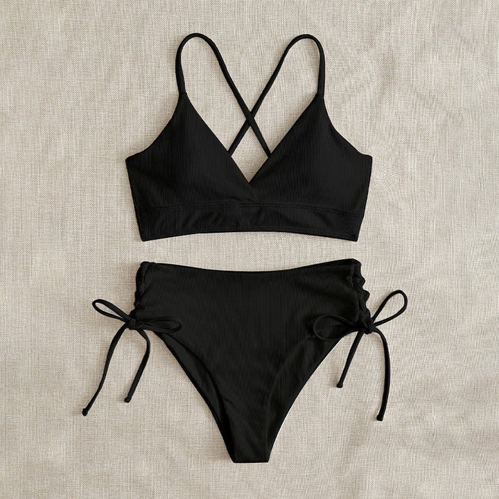 Dame trekants-bikini i moderne pakke design med justerbare snore Skovae