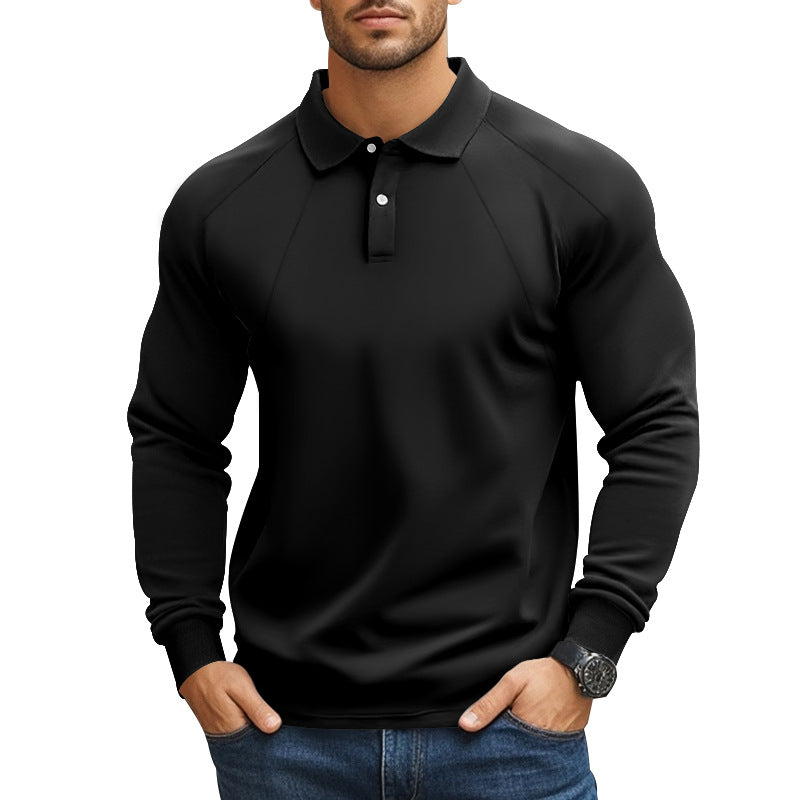 Herrer langærmet polo skjorte med komfortabel pasform og sporty design Stilla
