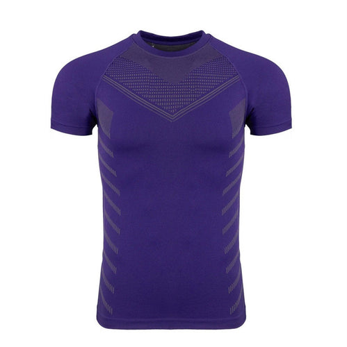 Herrer sports kompressions T-shirt med åndbare teknologier Stilla