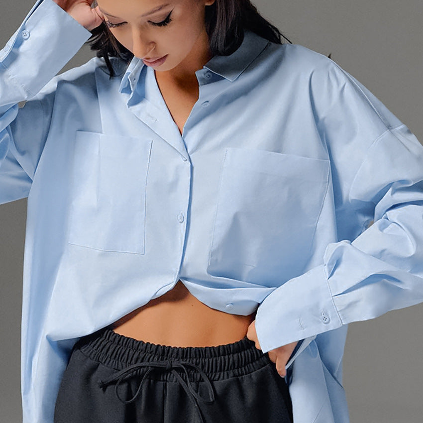 Dame Oversized Bluse med unikt snit og moderne detaljer Stilla