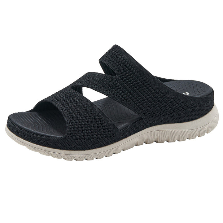 Dame Komfort-sandaler med åndbart overmateriale og fleksibel sål Stilla