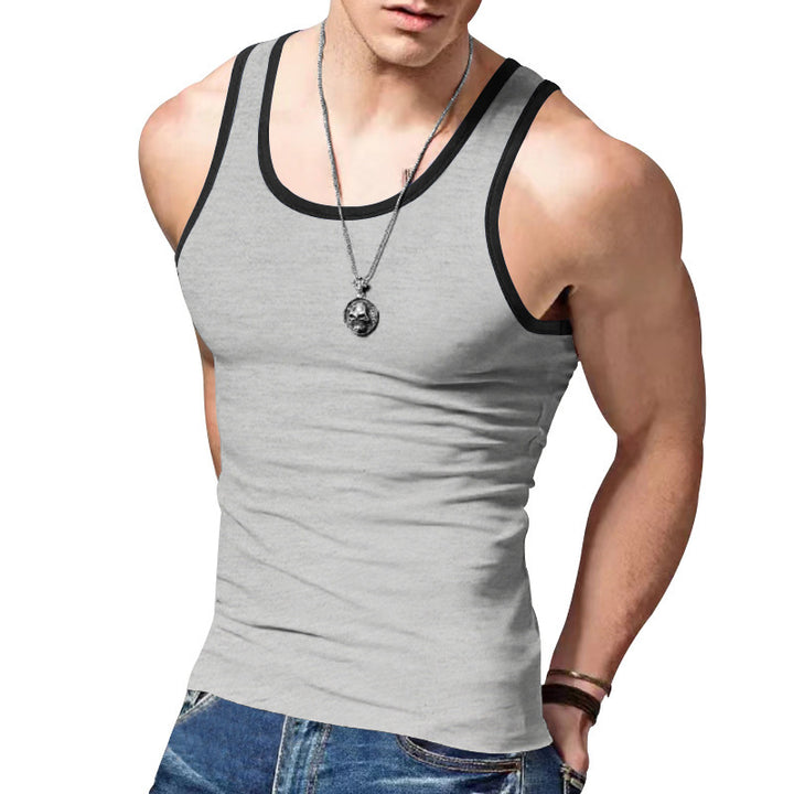 Herre Sport Tanktop med Kontrastsømme Stilla