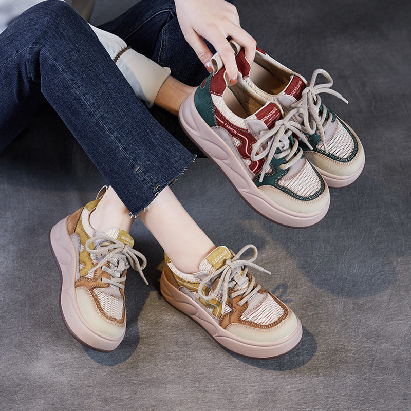 Dame Trendy Chunky Sneakers med åndbart mesh og komfortpolstring Stilla