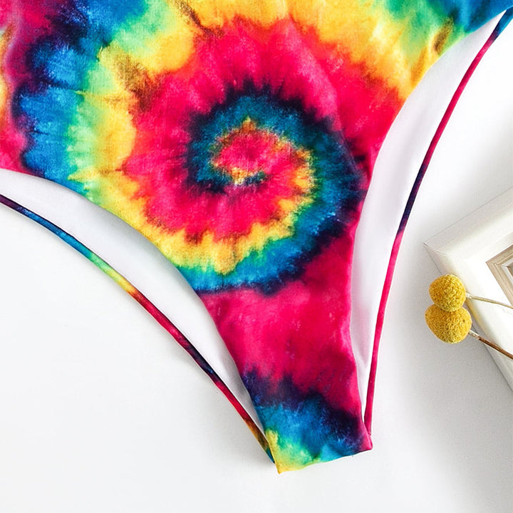 Dame Høj taljeret Batik Bikini Sæt Stilla