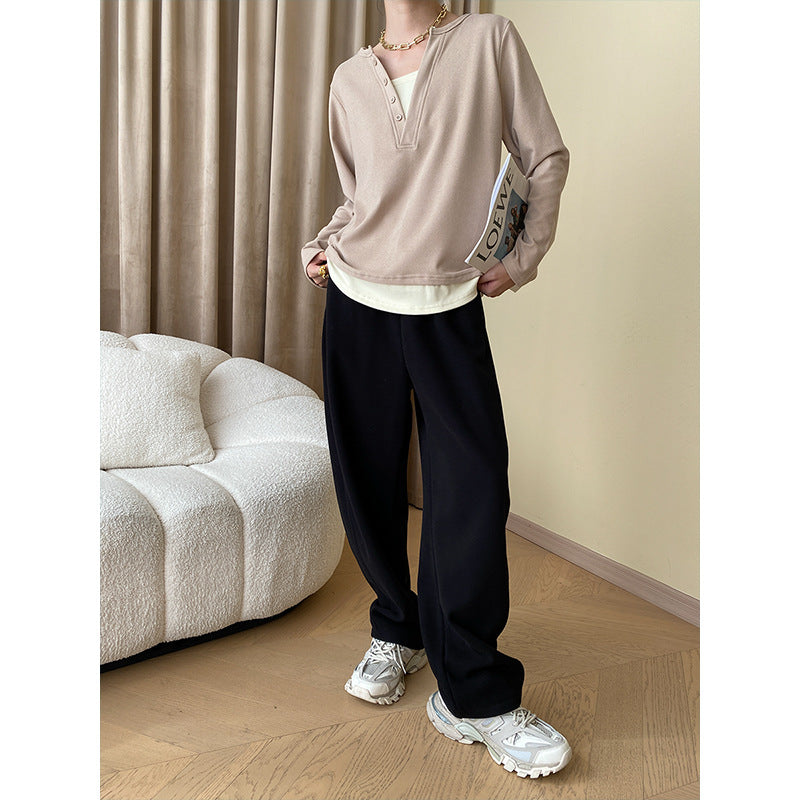 Kvinders Urban Sweater med Knap Detaljer Stilla