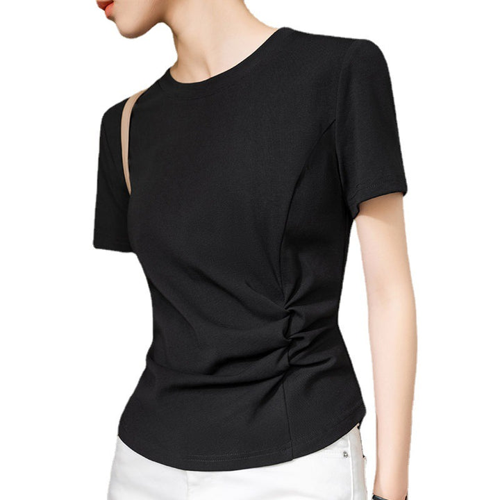 Dame Figurtilpasset T-shirt med sidelommet Stilla