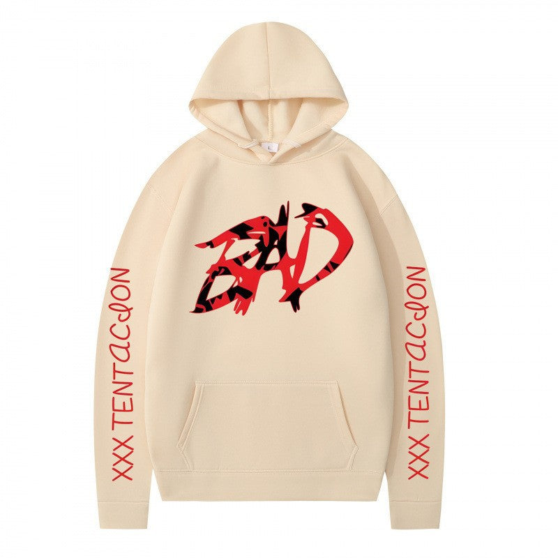 Kvinder hoodie med iøjnefaldende grafisk tryk og afslappet pasform Skovae