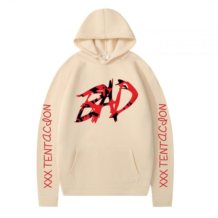 Kvinder hoodie med iøjnefaldende grafisk tryk og afslappet pasform Skovae