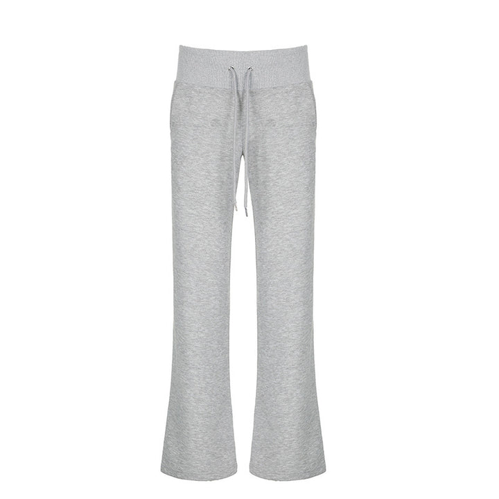 Dame Flared Sweatpants med elastisk talje og justerbar snor Skovae