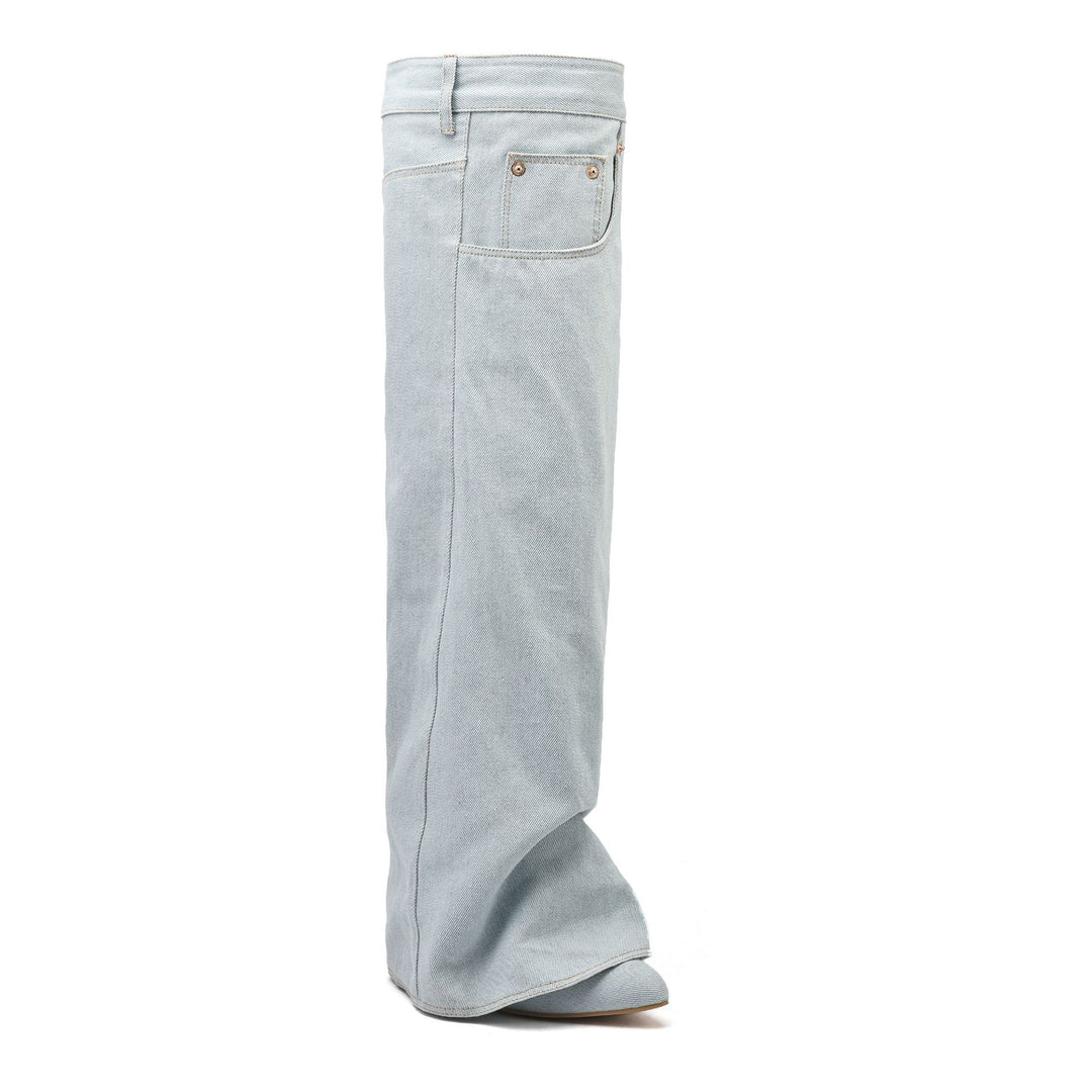 Femme Over-the-Knee Denim Støvler Stilla