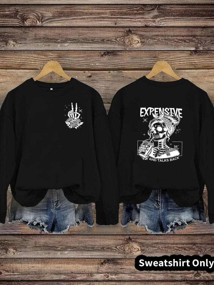 Kvinders sweatshirts med kreativt design og afslappet pasform Stilla