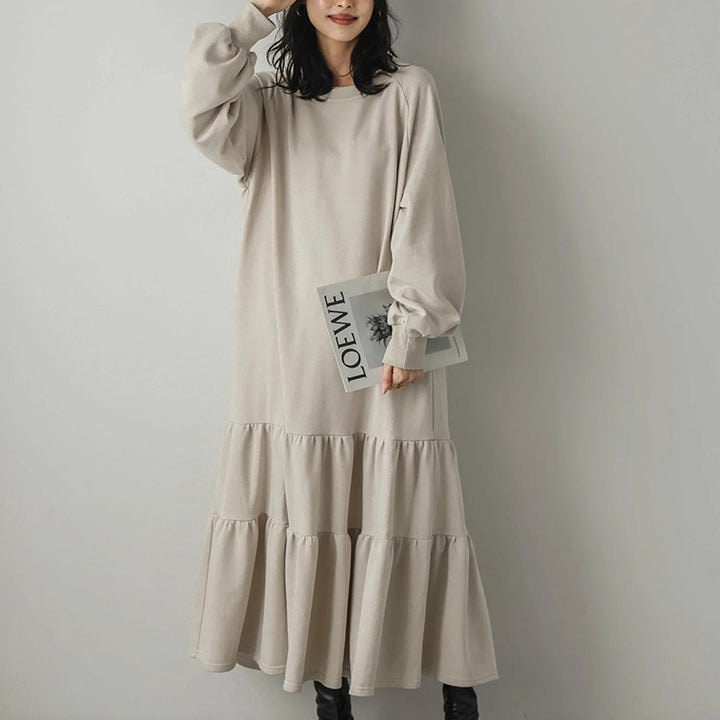 Femme Cozy Gestufter Sweatshirtkjole Stilla