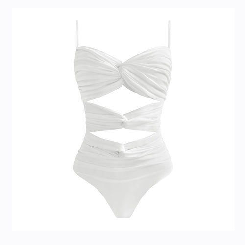 Dame enpiece badedragt med raffineret indpakningsdesign og figursyende cut-out-detaljer Stilla