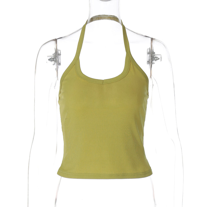 Dame Sportsligt Crop-Top med Højkrave og behageligt Stretchmateriale Stilla