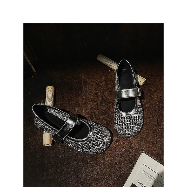 Dame Elegante og moderigtige Ballerinas med rem Stilla