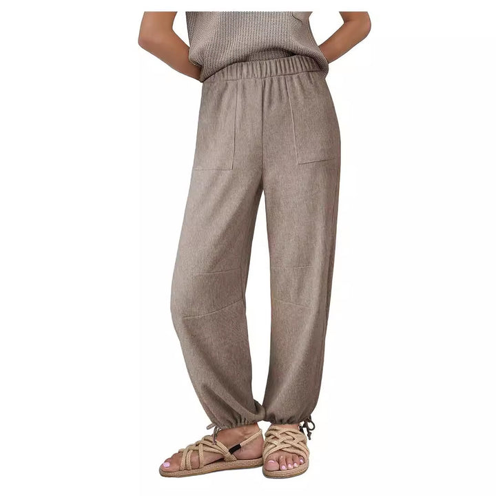 Dame Relaxed Fit Rib-Lounge-Bukser Stilla