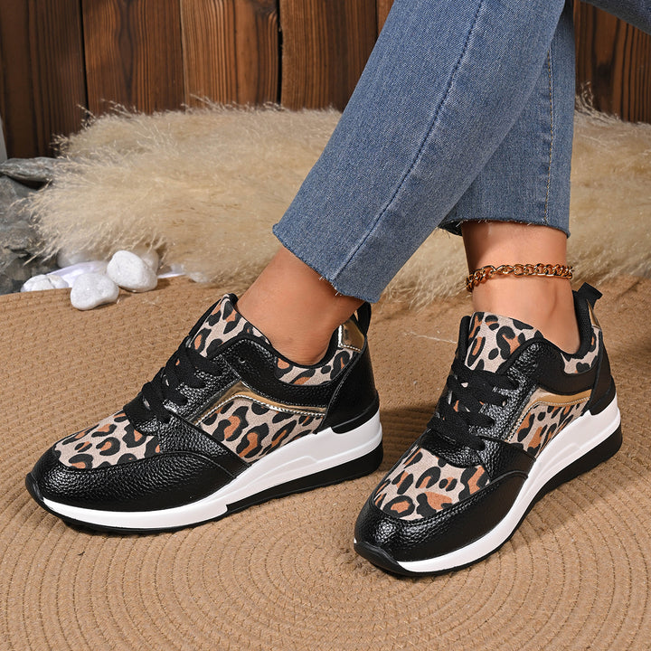 Dame Sporty Sneakers med trendy leopard print og komfortabel dæmpning Stilla