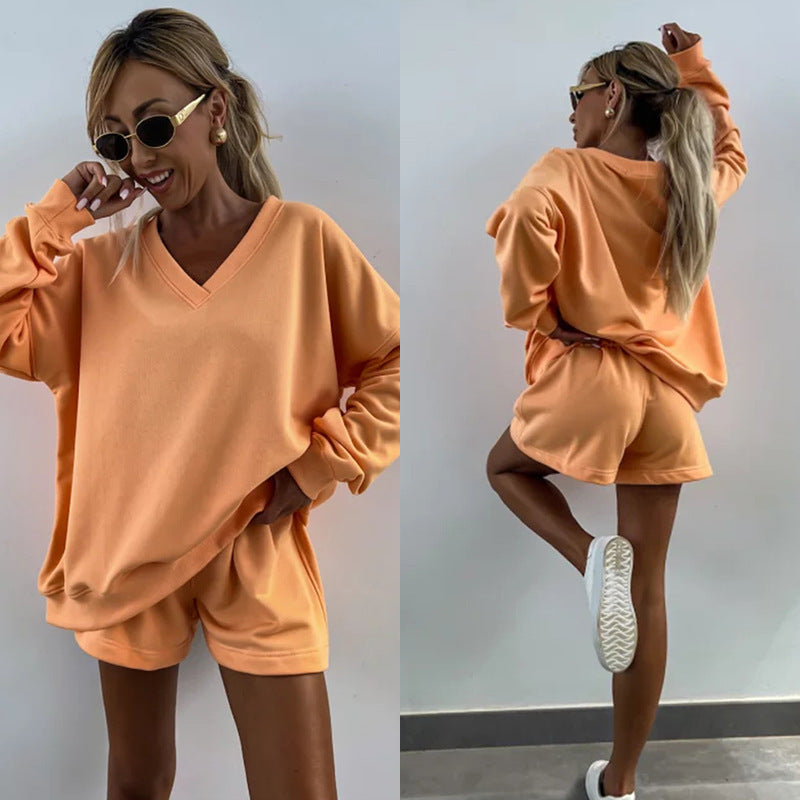 Stilla | Casual Loose Top Sports Shorts Sæt