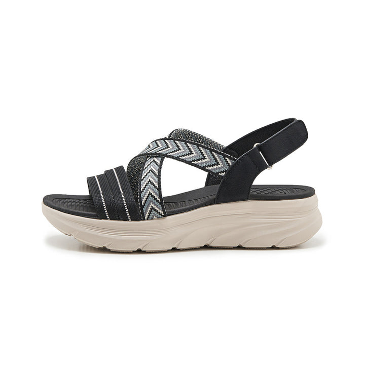 Dame Elegante Sandaler med polstret sål og justerbart remsystem Stilla