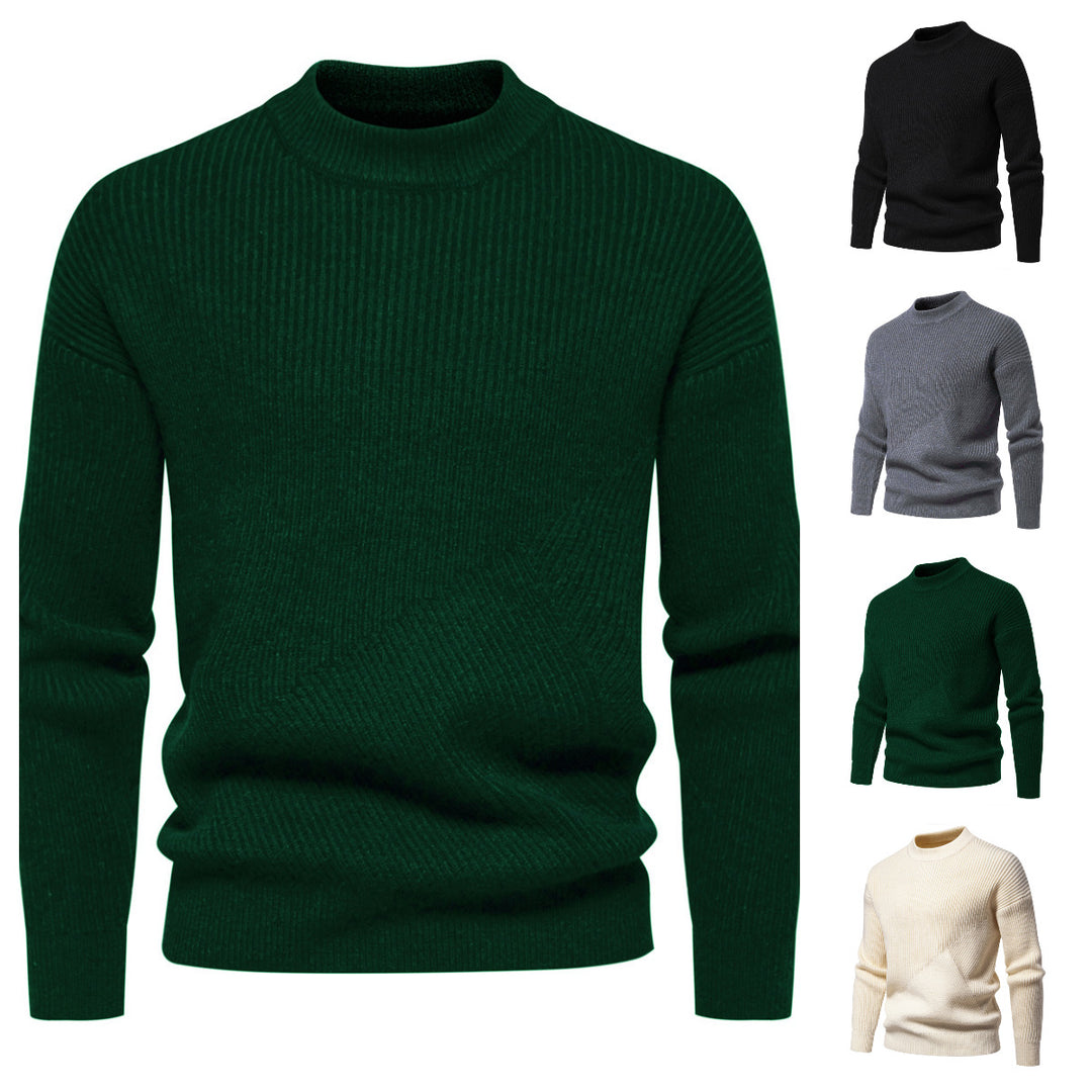Herrer Struktureret Ribkrave Pullover Stilla