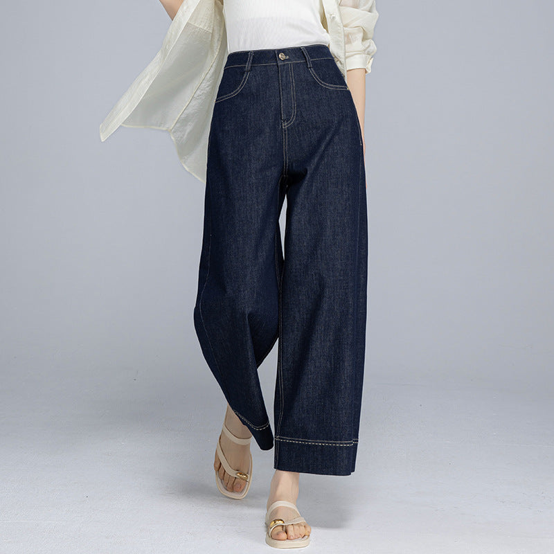 Dame brede jeans i moderne snit Stilla