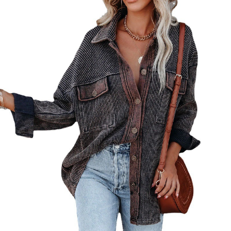 Dame Oversized Skjortejakke Stilla