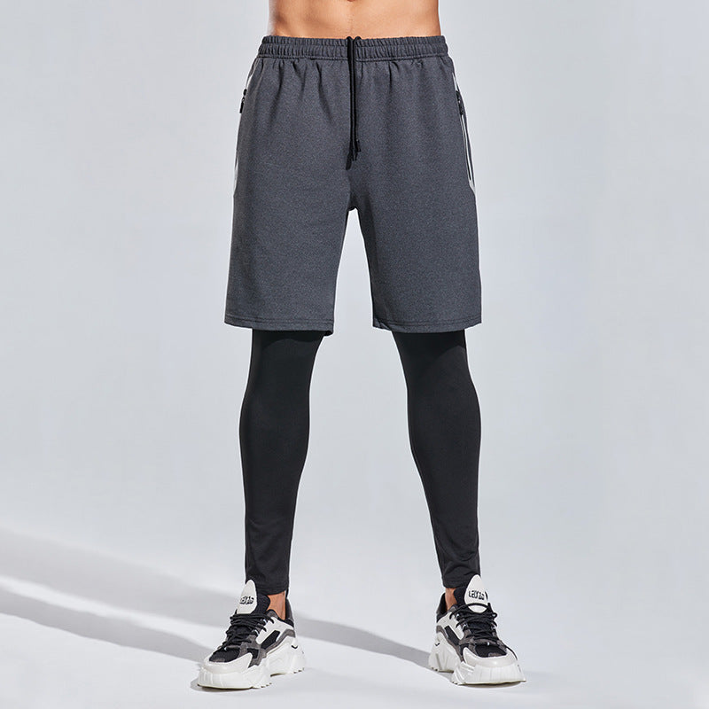 Herre Sporty Kompressionsshorts med integreret leggings-system Stilla