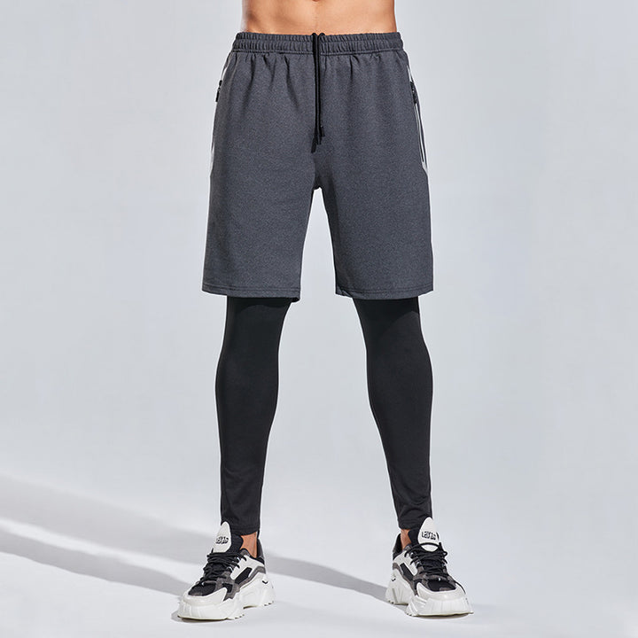 Herre Sporty Kompressionsshorts med integreret leggings-system Stilla
