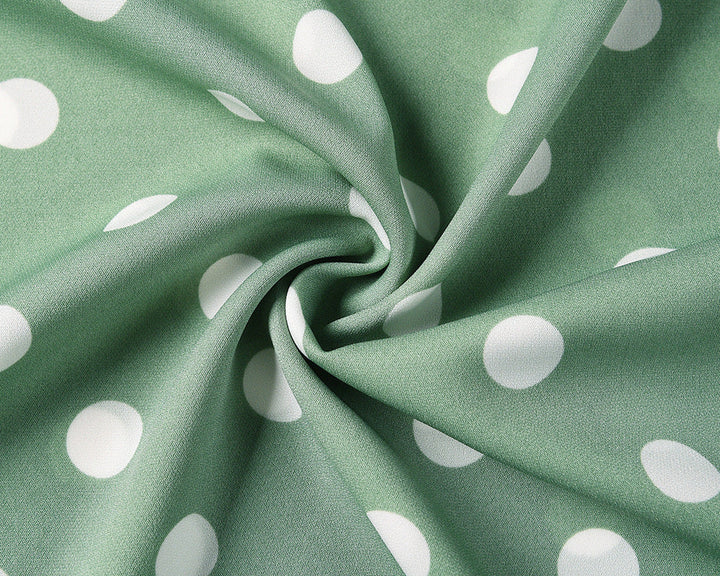 Stilla | Polka Dot V-hals Kappe Ærme Maxi Kjole