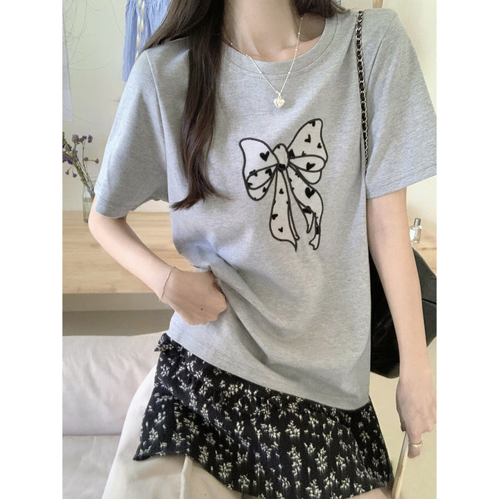 Femme Legende Sløjfe Grafik T-Shirt Stilla