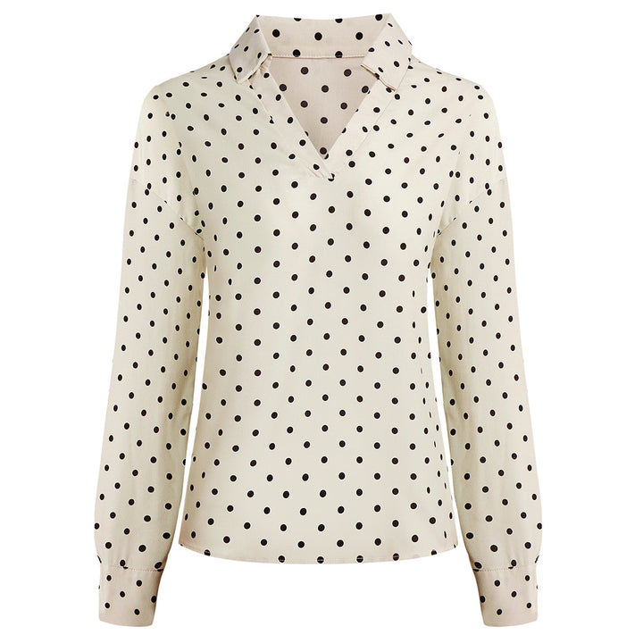 Damebluse med polka prikker Stilla