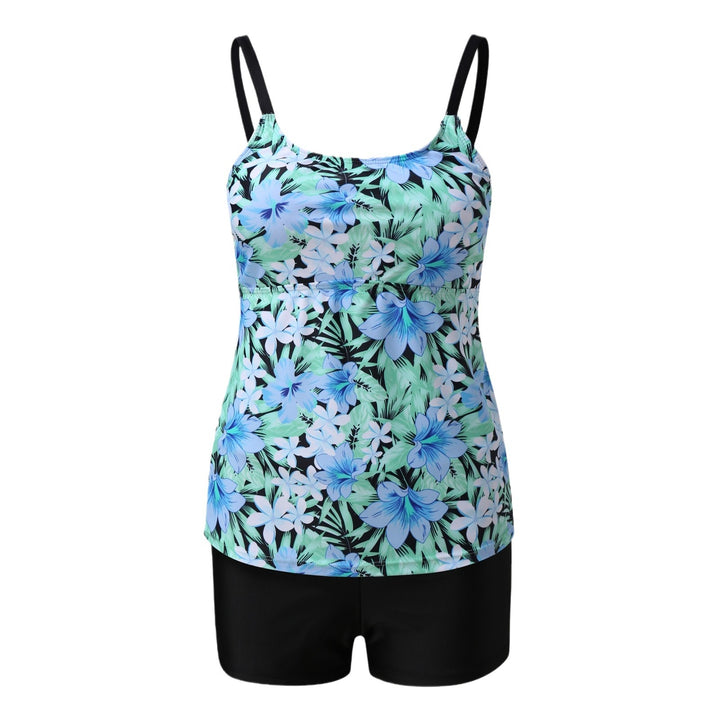 Dame Tankini-sæt med flydende top og behagelige shorts Stilla