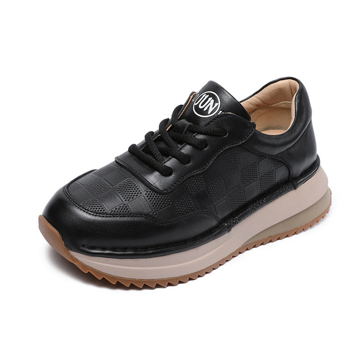 Dame Fritidsplatform Sneakers med elegant ternet design Stilla
