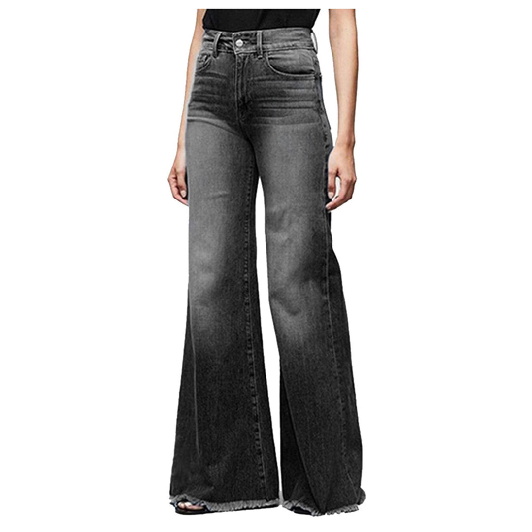 Damer højt skårne flared jeans i vintage-look Skovae