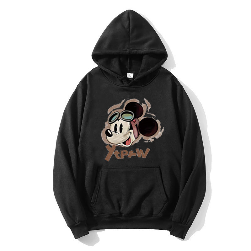 Kvinders hoodie med kreativ Mickey Mouse design Skovae